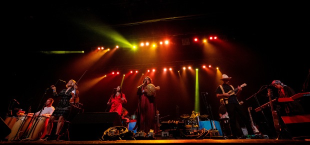 Quetzal performs during a benefit concert for the Cheech Marin...