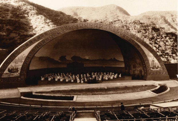 A picture of the shell at the Hollywood Bowl in...