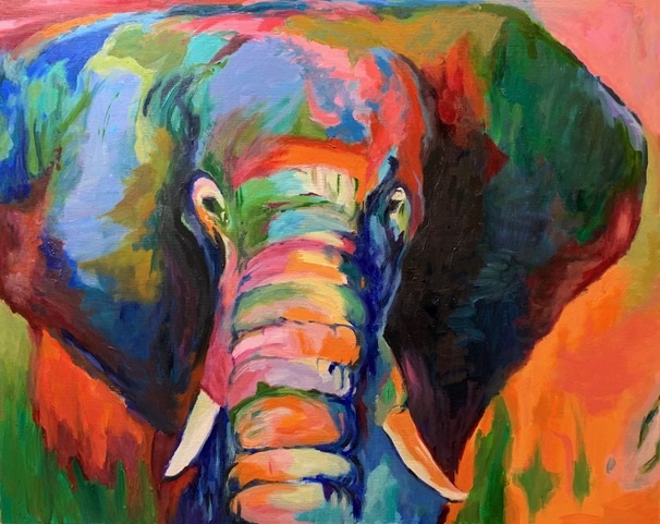 “Ellie in Full Color,” a painting by Riverside artist and...