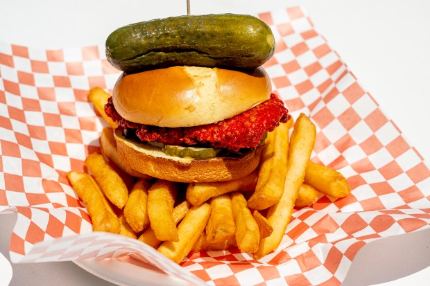 The Kool-aid Chicken Sandwich from Chicken Charlie's at the San Diego County Fair in Del Mar on Wednesday, June 29, 2022 will be available at the OC Fair. (Photo by Leonard Ortiz, Orange County Register/SCNG)
