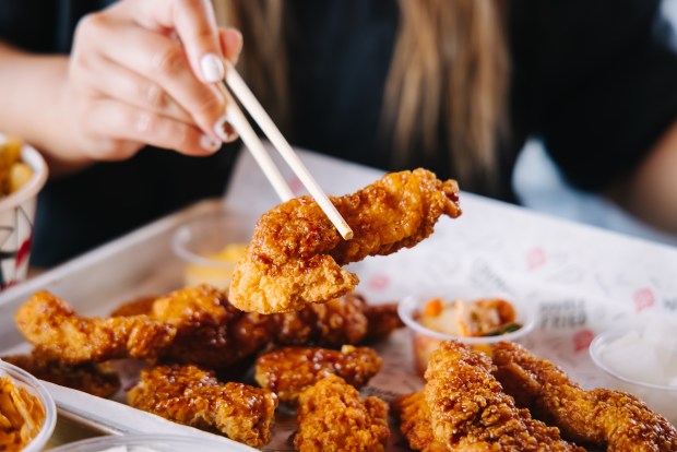 Korean chicken wings are a specialty of the Bonchon restaurant chain. (Photo courtesy of Bonchon.)