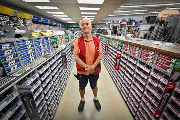 Employee Dave Kramp at the Crown Ace Hardware in Huntington...